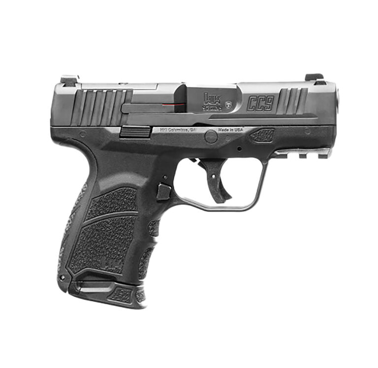 Heckler & Koch HK 81000550 CC9 9mm Luger 10+1/12+1 3.32" Black Polygonal Rifled Barrel, Optic Ready/Serrated Steel Slide, Polymer Frame w/Picatinny Rail, Black Interchangeable Backstrap Grip