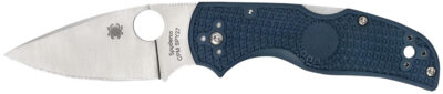 Spyderco C41PCBL5 Native 5 Lightweight 2.95″ Folding Spear Point Plain CPM SPY27 SS Blade Cobalt Blue FRN Handle Includes Pocket Clip