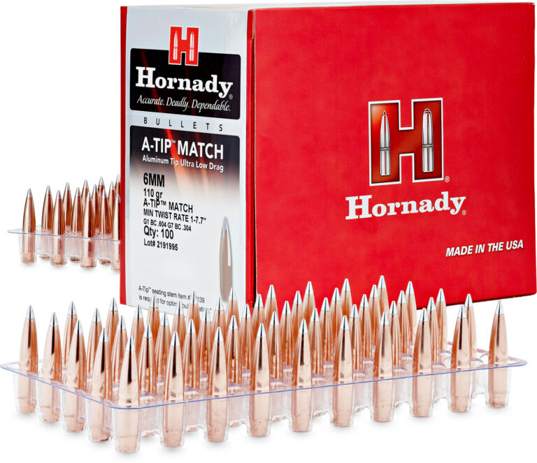 A-TIP MATCH 6MM (0.243') ALUMINUM TIP RIFLE BULLETS A-TIP® MATCH 6MM (0.243'') 110GR ALUMINUM TIP-BT 500/BOX
