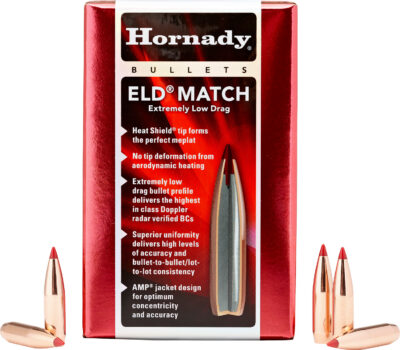 ELD® MATCH 6.5MM (0.264”) POLYMER TIPPED BOATTAIL RIFLE BULLETS ELD MATCH 6.5MM (0.264”) 140GR POLYMER TIP BOAT TAIL 500/BOX