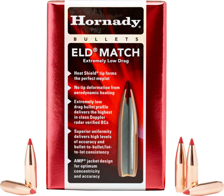 ELD® MATCH 6.5MM (0.264'') POLYMER TIPPED BOATTAIL RIFLE BULLETS ELD MATCH 6.5MM (0.264'') 140GR POLYMER TIP BOAT TAIL 500/BOX