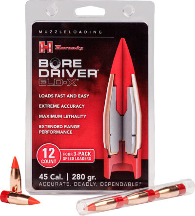 Hornady Bore Driver Muzzleloader Bullet 45 cal. 280 gr. Bore Driver ELD-X 12 rd.