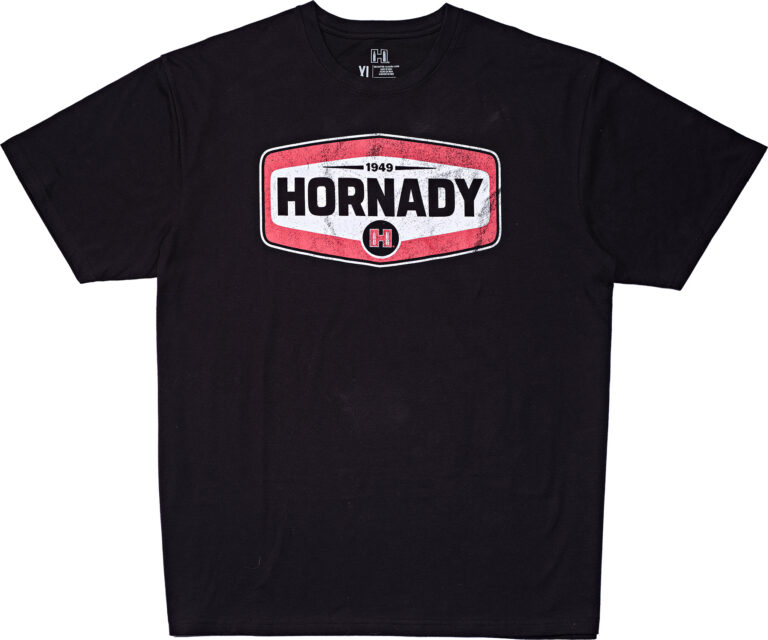 Hornady 99607XXL Hornady T-Shirt Black Cotton Short Sleeve 2XL