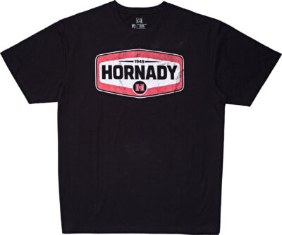 Hornady 99607XXXL Hornady T-Shirt Black Cotton Short Sleeve 3XL