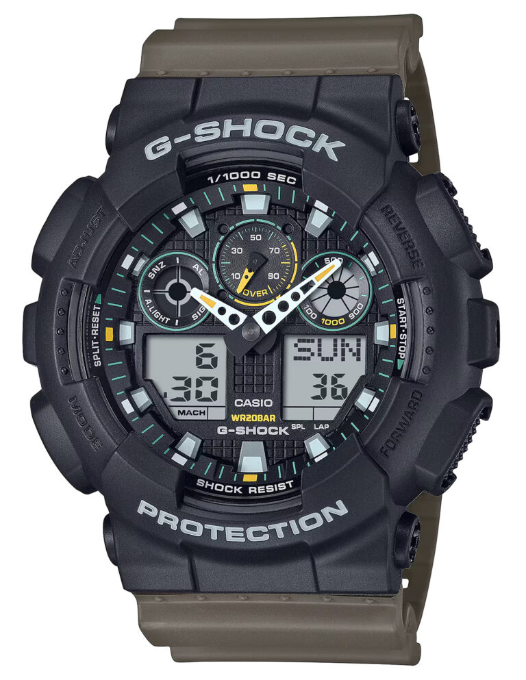 GSHOCK GA100TU1A3CR ANLG-DIGTL GRN