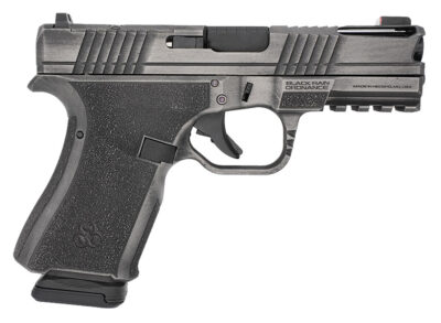 Black Rain Ordnance FLP9MMGMGB   Compact Frame 9mm 15+1 4″ Stainless Steel Slide