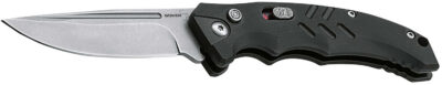 Boker 01BO482 Intention II  Folding Drop Point Plain D2 Steel Blade Black G10 Handle