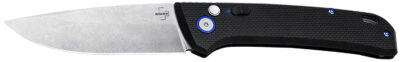 Boker 01BO920 FRND  3.35″ Drop Point Plain Stonewashed D2 Steel Blade 4.52″ Black Grivory Handle