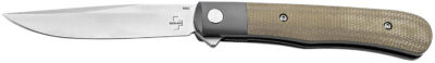 Boker 01BO930 Trapper  3.23″ Plain Nitro-V Blade Micarta Handle