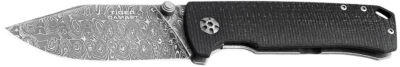 Boker 111103DAM Tiger-Damast  Pocket 3.35″ Damascus Blade Micarta Handle