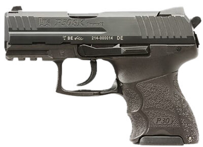HK 81001108 P30SK V3 Sub-Compact Frame 9mm Luger 10+1 3.27″ Black Steel Barrel, Black Cerakote Serrated Steel Slide, Black Polymer Frame w/Picatinny Rail, Ambidextrous