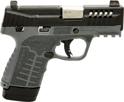 Savage Arms 67059 Stance XR 9mm 13+1 3.20″ Natural Black Nitride Ported Stainless Steel Slide Gray Glass Filled Nylon Grip Ambidextrous