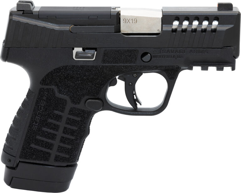 Savage Arms 67062 Stance XR 9mm 13+1 3.20" Natural Black Nitride Ported Stainless Steel Slide Black Glass Filled Nylon Grip Ambidextrous