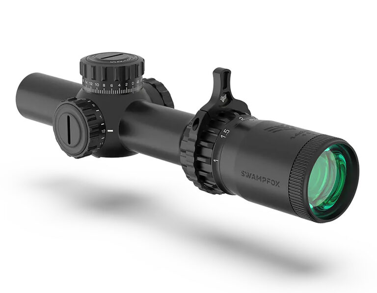 TOMAHAWK II LPVO 1-6X24MM SFP ILLUMINATED RIFLE SCOPE TOMAHAWK II LPVO 1-6X24MM SFP ILLUMINATED GREEN BFO BLACK