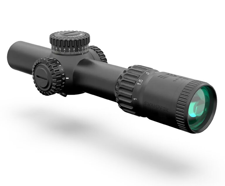WARHORSE LPVO 1-6X24MM FFP ILLUMINATED RIFLE SCOPE WARHORSE 1-6X24MM FFP ILLUMINATED GREEN DRAGOON MIL BLACK