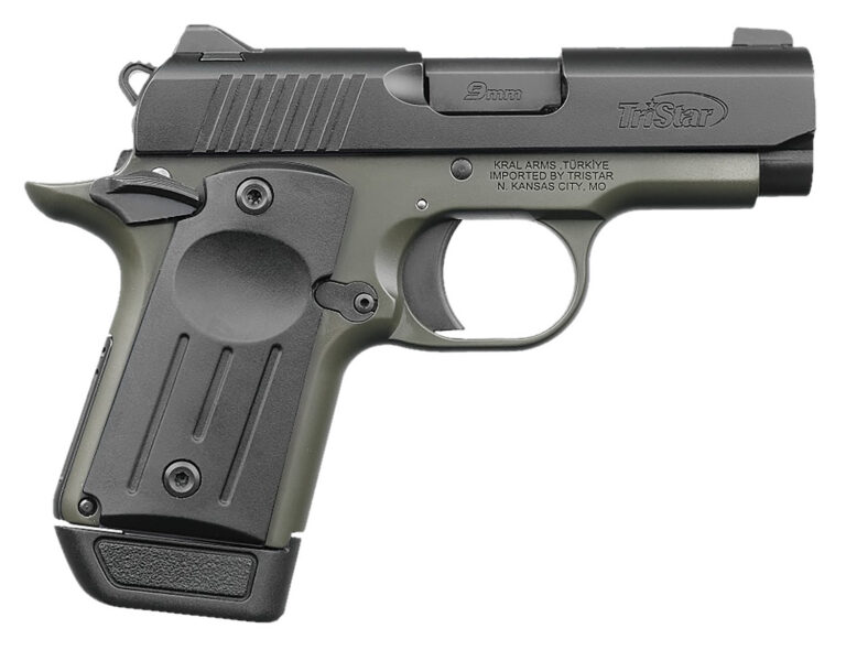 TriStar 85714 Protege X Sub-Compact Frame 9mm Luger 7+1 3.20" Black Steel Barrel, Black Cerakote Serrated Steel Slide, OD Green Cerakote Frame, Black Polymer Grip