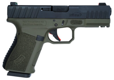 TriStar 85776 Apoc  9mm Luger 15+1 4.02″ Black Steel Barrel, Black Cerakote Serrated Steel Slide, Multicam Cerakote Polymer Frame w/Accessory Rail, Textured Grip