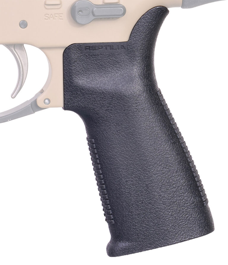 Reptilia LLC 100133 CQG Grip Black Nylon Fits AR15/AR10/SR25/MCX/FN SCAR 16/17