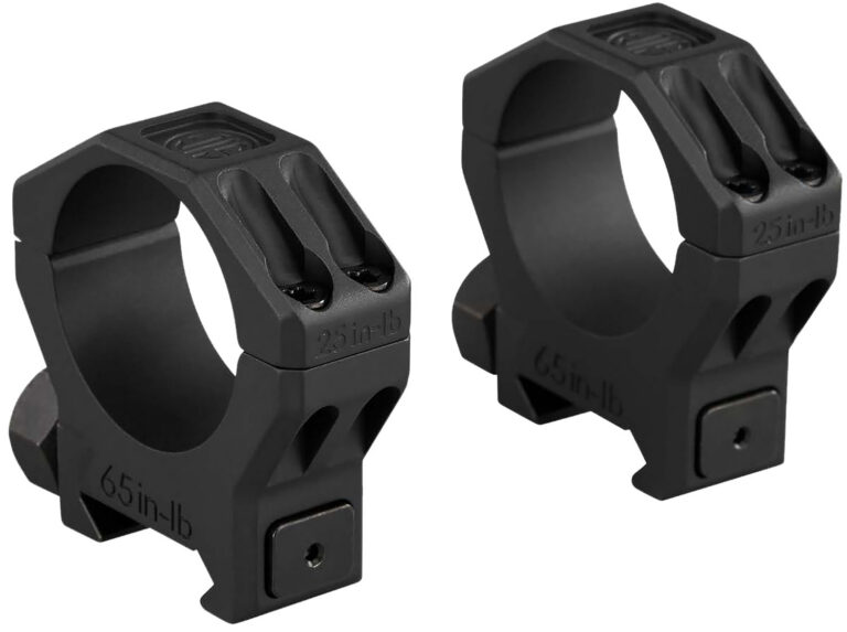 ALPHA6 SCOPE RING SET 30MM HIGH PROFILE 1.12 IN AL MATTE BLK