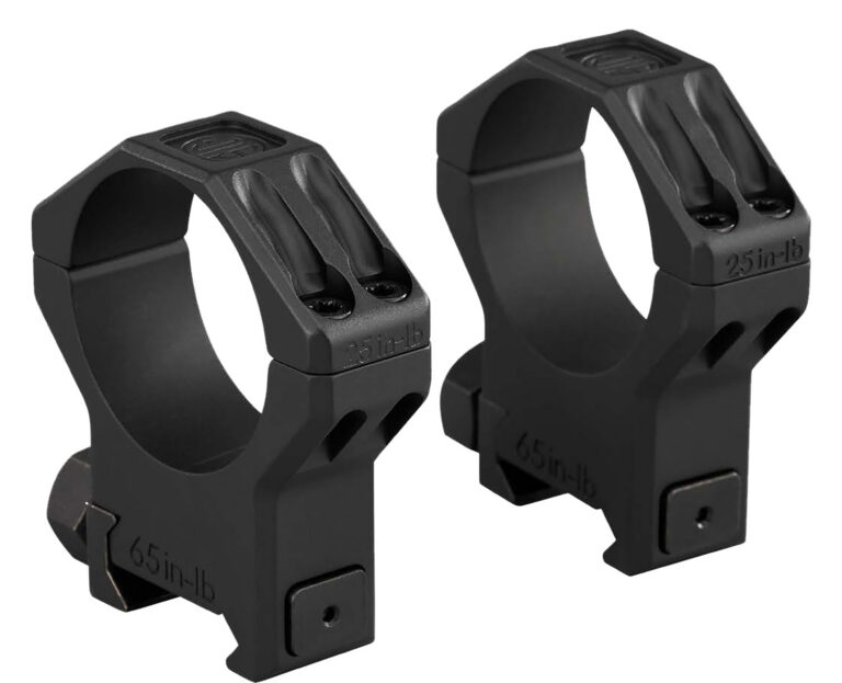 ALPHA6 SCOPE RING SET 34MM HIGH PROFILE 1.12 IN AL MATTE BLK