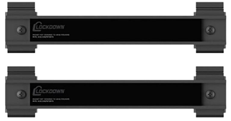 Lockdown 1215349 Securewall Black 8" Steel 2 Pack