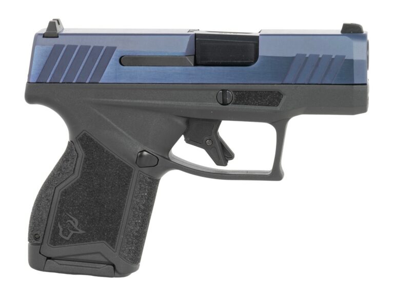 Taurus 1-GX4M931-B GX4 Micro-Compact Frame 9mm Luger 13+1 3.06" Satin Black DLC Stainless Steel Barrel, Blue PVD Serrated Alloy Steel Slide, Matte Black Stainless Steel Frame, Textured Grip