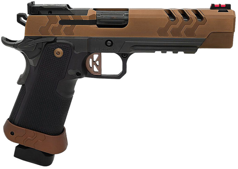 Kimber Mfg.,inc 3500052 2K11 Target (OR)  45 ACP 17+1 5" High Polished w/ Coyote PVD, Brush Polish Flats w/ DLC Coating Stainless Steel Slide Aluminum Grip