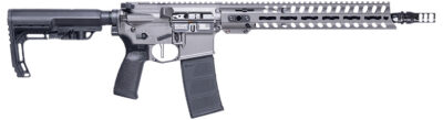 Patriot Ordnance Factory 02049 Minuteman  300 Blackout 30+1 13.75″ Black Nitride Barrel/ Tungsten Cerakote Aluminum Receiver Picatinny Rail