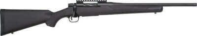Mossberg 28232 Patriot Carbine 350 Legend 5+1 18″ Matte Blued Threaded Bull Barrel, Matte Blued Picatinny Rail Receiver, Black Fixed Synthetic Stock