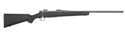 Mossberg 28259 Patriot  Full Size 450 Bushmaster 4+1 20″ Stainless Cerakote Fluted Threaded Barrel, Drilled & Tapped Stainless Cerakote Receiver, Black Fixed Synthetic Stock
