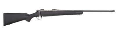 Mossberg 28262 Patriot  Full Size 400 Legend 4+1 20″ Stainless Cerakote Threaded Barrel, Drilled  Stainless Cerakote Stainless Steel Receiver, Black Fixed Synthetic Stock