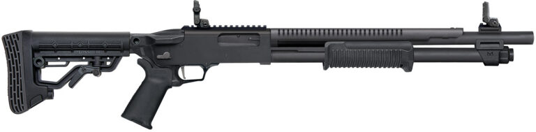 MOSSBERG 590R TACTICAL 12G SHOTGUN 18.5" MOE FOLDING SIGHT, MOE GRIP, 5 POSITION STOCK, 6+1