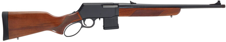 Henry H023223 Supreme  223 Rem/5.56 NATO 10+1 18" Blued Threaded Barrel, Black Hardcoat Anodize Drilled & Tapped Aluminum Receiver, Fixed American Walnut Stock, Ambidextrous