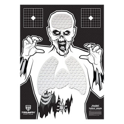 Triumph Systems 031513001 Threat Down Reactive Splatter Target Zombie Hanging Paper 30″H x 22″W