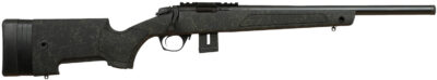 Bergara Rifles BMR011 BMR-X  17 HMR 10+1 18″ Blued Heavy Threaded Barrel, Blued Picatinny Rail Receiver, Adj LOP Green w/Black Webbing Synthetic Stock