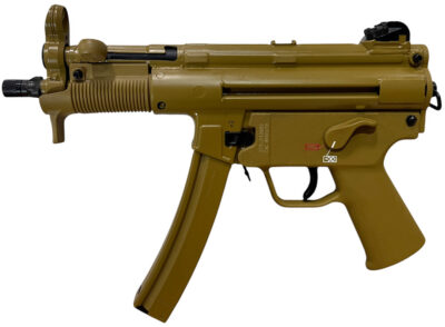 HK 810010779mm Luger 10+1 4.53″ Black Navy-Style Threaded Barrel, Flat Dark Earth Earth Cerakote Steel Receiver & Frame, FDE Polymer Grip, 2 Magazines
