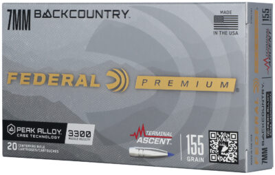 TERMIAL ASCENT 7MM BACKCOUNTRY RIFLE AMMO TERMINAL ASCENT 7MM BACKCOUNTRY 155GR POLYMER TIPPED 20/BOX