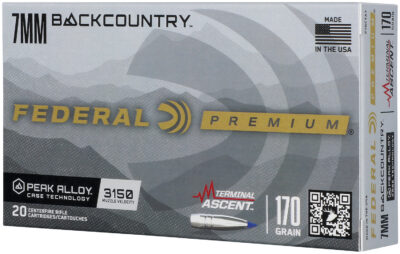 TERMIAL ASCENT 7MM BACKCOUNTRY RIFLE AMMO TERMINAL ASCENT 7MM BACKCOUNTRY 170GR POLYMER TIPPED 20/BOX
