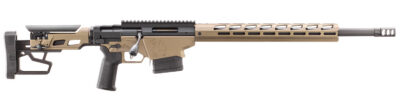Ruger 18104 Precision  308 Win 10+1 20″ Black Threaded Barrel, Smoked Bronze Cerakote Picatinny Rail Steel Receiver, M-LOK Handguard, Adj Folding Black Stock, Magpul K2-XL Grip