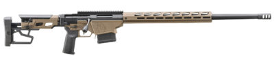 Ruger 18105 Precision  6.5 PRC 10+1 26″ Black Threaded Barrel, Smoked Bronze Cerakote Picatinny Rail Stainless Steel Receiver, M-LOK Handguard, Adj Folding Black Stock, Black Magpul K2-XL Grip