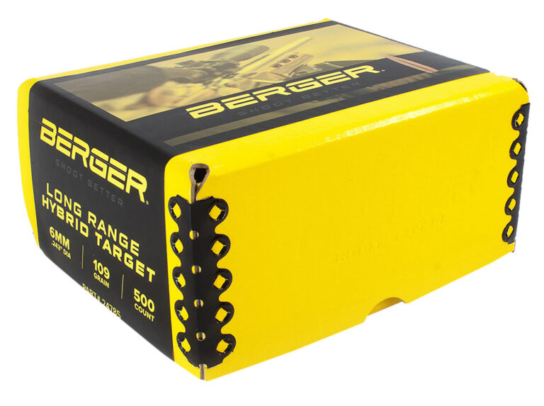 6MM LONG RANGE HYBRID TARGET BULLETS 6MM 109GR LONG RANGE HYBRID TARGET 500/BOX