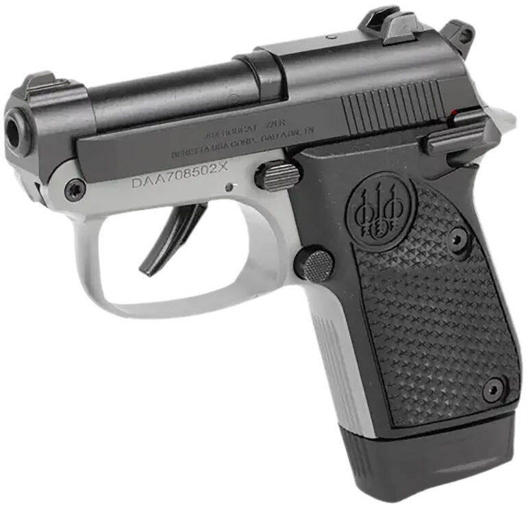 Beretta USA J20X22R8 20X Bobcat You're On Your Own 22 LR 8+1 2.40" Black Steel Barrel, Gray Cerakote ELS/Serrated Steel Slide, Black Polymer Frame w/Beavertail, Helica Texture Grip