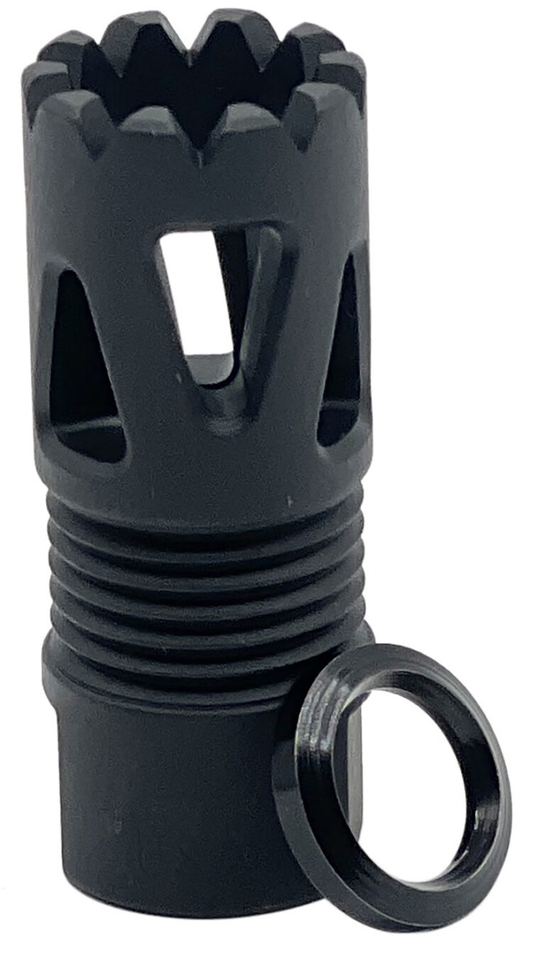 LBE FLASH HIDER TRI-PORTS 1/2X28 BLK