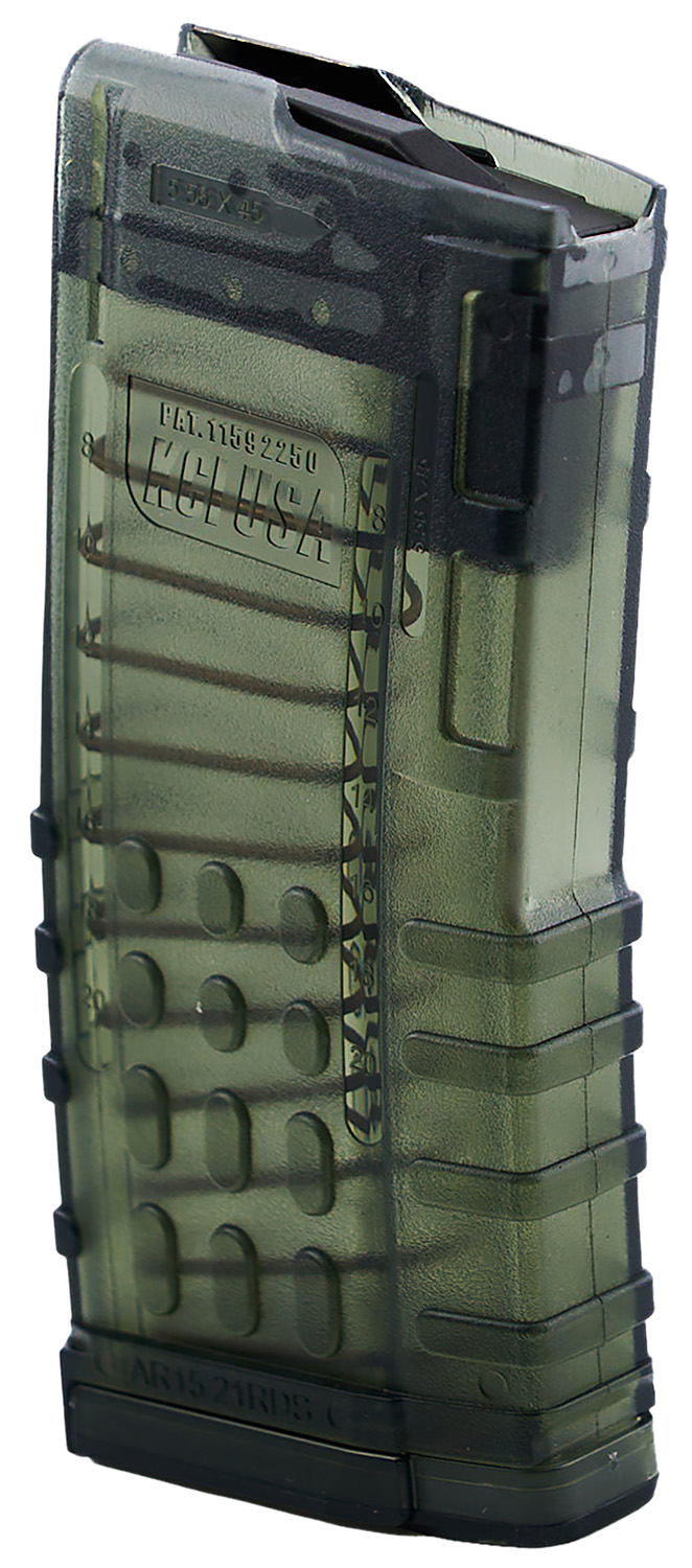 Kci Usa Inc KCIMZ066   21rd 223 Rem Fits AR-15 Translucent Smoke Polycarbonate