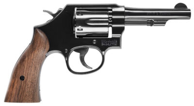Smith & Wesson 14074 Model 10  K-Frame 38 S&W Spl+P 6 Shot 4″ Blued Carbon Steel Barrel, Cylinder & Frame w/Rear Sight Integral Slot, Tyler Gun Works Walnut Grip, No Safety