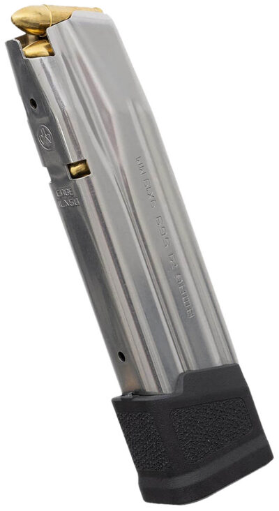Magpul Industries, Magazine, AMAG 21 SG9, 9MM, 21 Rounds, Fits Sig P320, Stainless Steel, Silver