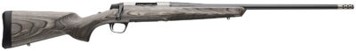 Browning 036092298 X-Bolt 2 Hunter Full Size 7mm PRC 3+1 24″ Matte Blued Threaded Sporter Barrel, Drilled & Tapped Stainless Steel Receiver, Fixed Gray Laminate Stock, Radial Muzzle Brake