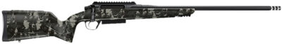 Christensen Arms 8011503701 Evoke Hunter 7mm BC 3+1 20″ Black Cerakote Button Rifled/Threaded Barrel, Black Cerakote Picatinny Rail Steel Receiver, Adjustable Multi-Tone Green Polymer Stock
