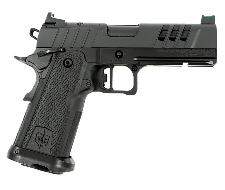 MAC 12500014 9 DS 9mm Luger 17+1 4.25" Black QPQ Bull Barrel, QPQ Tenifer Cerakote Optic Cut/Serrated Steel Slide, QPQ Tenifer Cerakote Steel Frame w/Accessory Rail & Beavertail, RMR Footprint