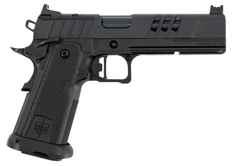 MAC 12500011 9 DS-D 9mm Luger 17+1 5" Black QPQ Bull Barrel, QPQ Tenifer Cerakote Optic Cut/Serrated Steel Slide, QPQ Tenifer Cerakote Steel Frame w/Accessory Rail & Beavertail